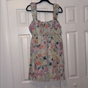 Abercrombie & Fitch w/ The Trevor Project Collab Colorful Floral Mini Dress